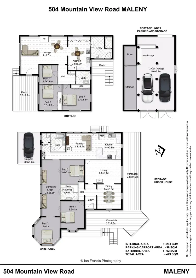 Floorplan of Homely house listing, 504 Mountain View Rd, Maleny QLD 4552