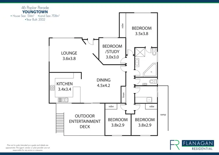 Floorplan of Homely house listing, 46 Poplar Pde, Youngtown TAS 7249