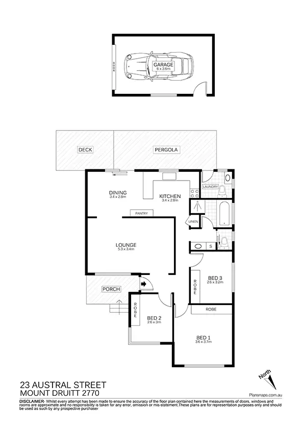 Floorplan of Homely house listing, 23 Austral St, Mount Druitt NSW 2770