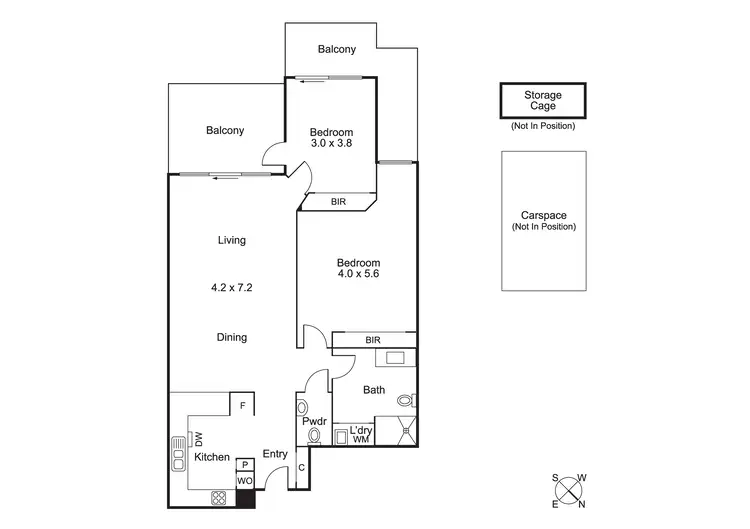 Floorplan of Homely apartment listing, 68/95 Outer Crescent, Brighton VIC 3186