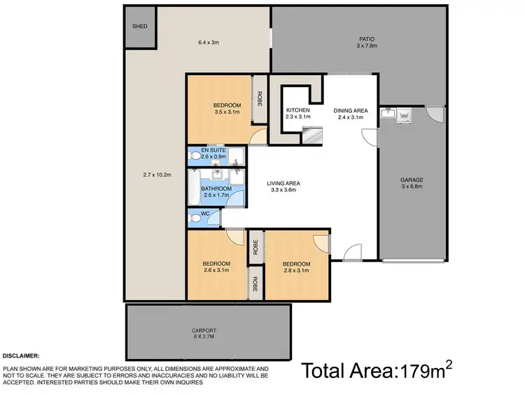 Floorplan of Homely unit listing, Unit 3/4 Josephine St, Redcliffe QLD 4020