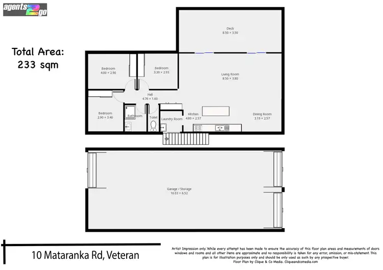 Floorplan of Homely house listing, 10 Mataranka Rd, Veteran QLD 4570