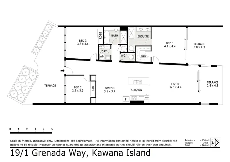 Floorplan of Homely apartment listing, Unit 19/1 Grenada Way, Kawana Island QLD 4575