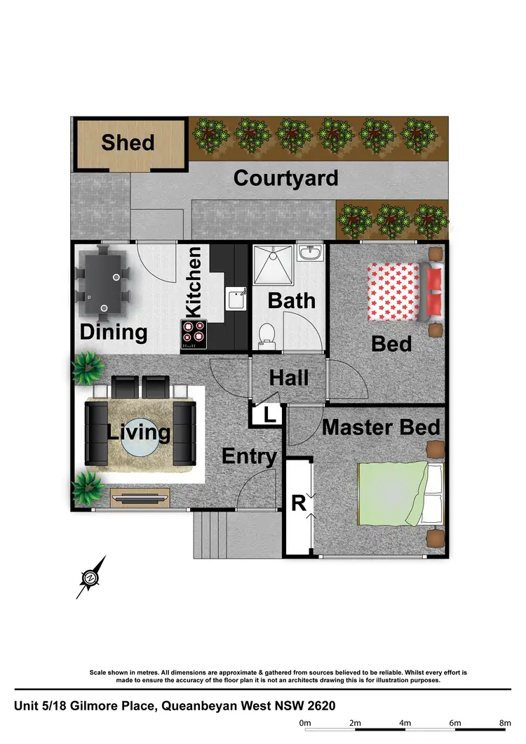 Floorplan of Homely unit listing, 5/18 Gilmore Place, Queanbeyan NSW 2620