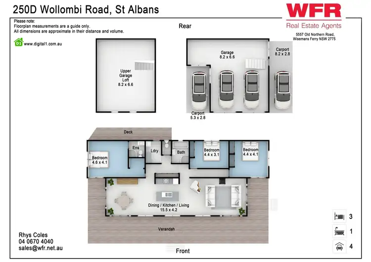 Floorplan of Homely house listing, 250D Wollombi Rd, St Albans NSW 2775