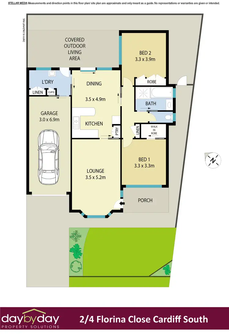 Floorplan of Homely house listing, Unit 2/4 Florina Cl, Cardiff South NSW 2285