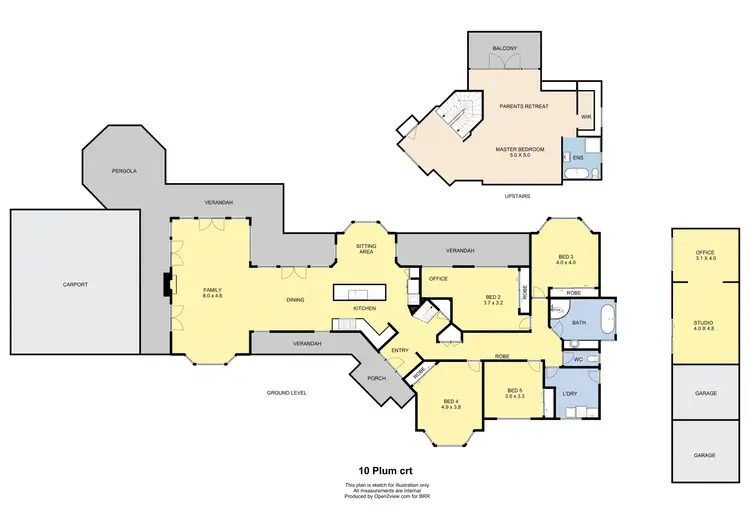 Floorplan of Homely house listing, 10 Plum Ct, Benalla VIC 3672