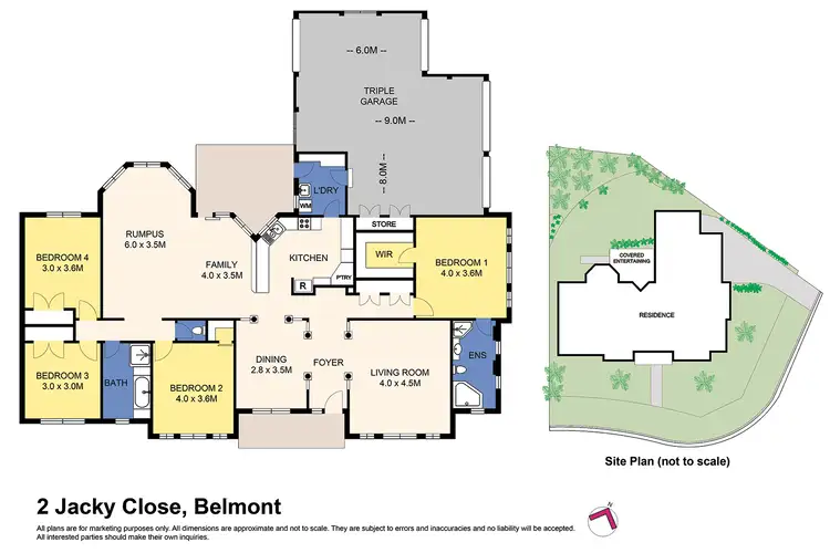 Floorplan of Homely house listing, 2 Jacky Cl, Belmont NSW 2280
