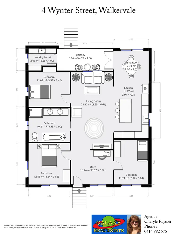 Floorplan of Homely house listing, 4 Wynter St, Walkervale QLD 4670