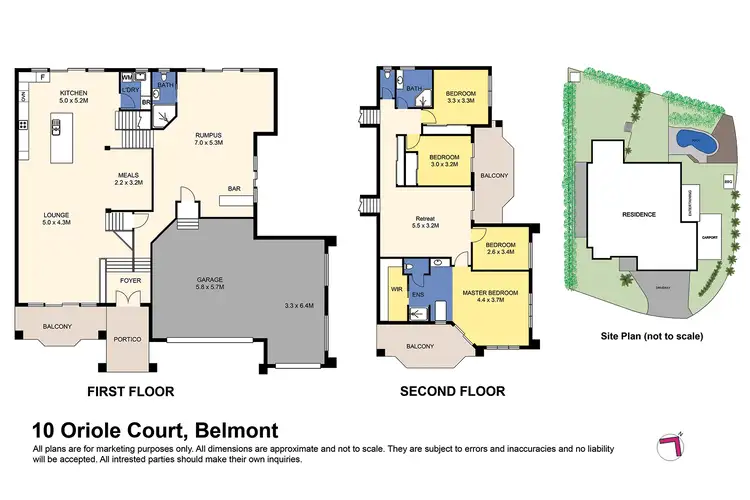 Floorplan of Homely house listing, 10 Oriole Ct, Belmont NSW 2280