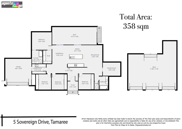 Floorplan of Homely house listing, 5 Sovereign Dr, Tamaree QLD 4570