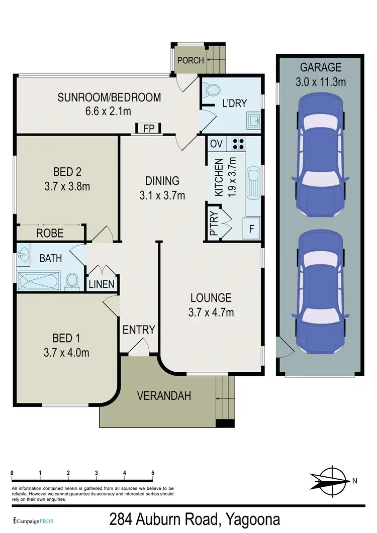 Floorplan of Homely house listing, 284 Auburn Rd, Yagoona NSW 2199