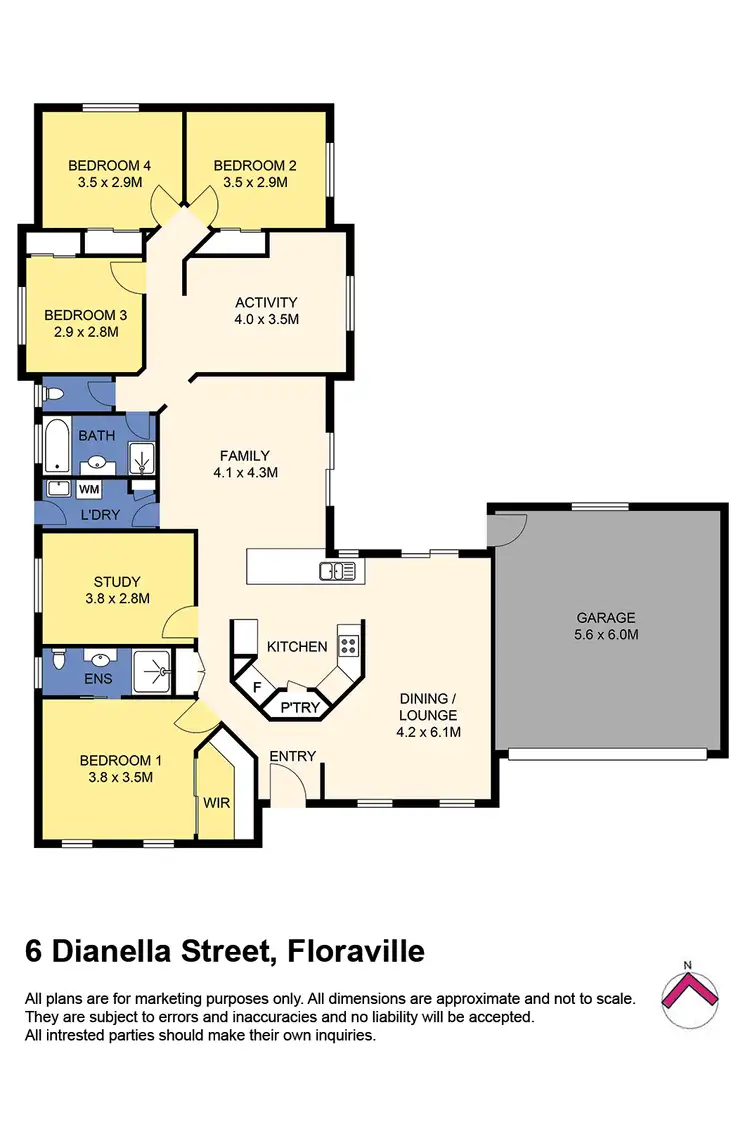 Floorplan of Homely house listing, 6 Dianella St, Floraville NSW 2280