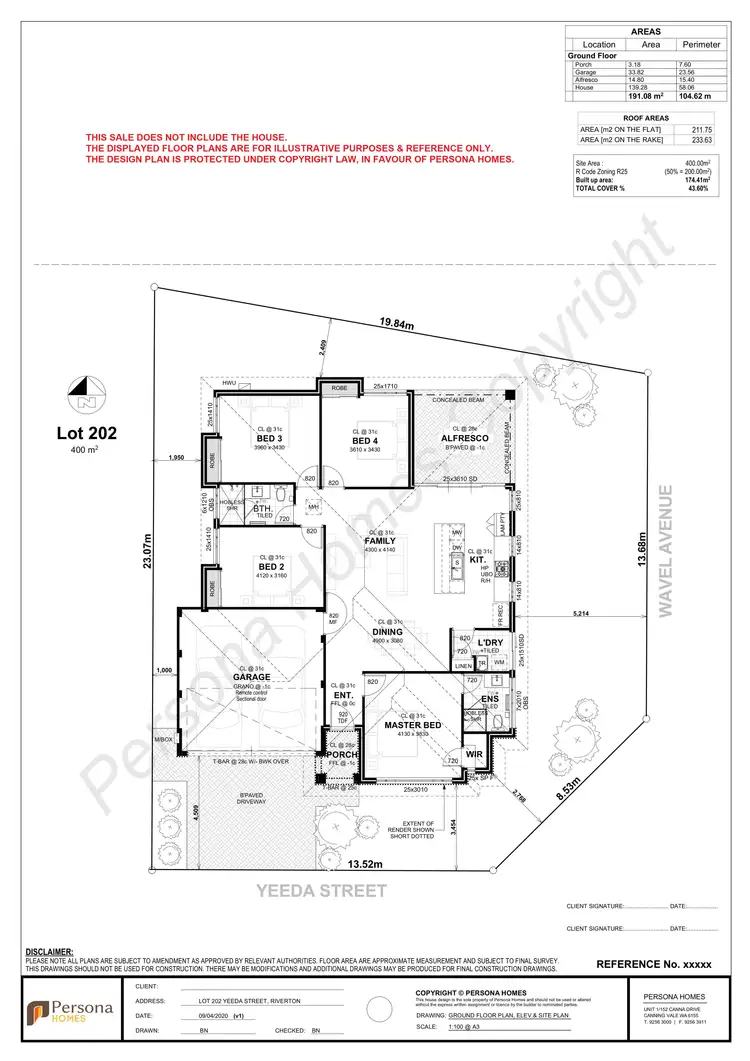 Floorplan of Homely land listing, PL 202, 17 Wavel Avenue, Riverton WA 6148