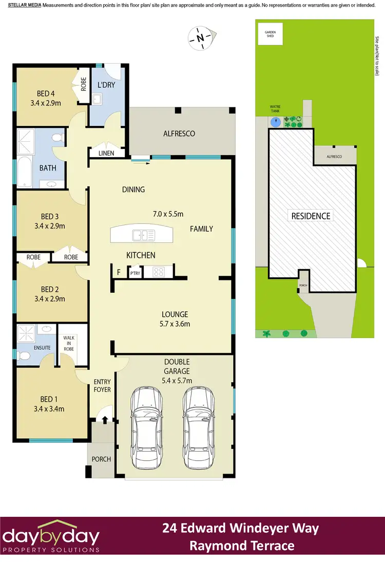 Floorplan of Homely house listing, 24 Edward Windeyer Way, Raymond Terrace NSW 2324