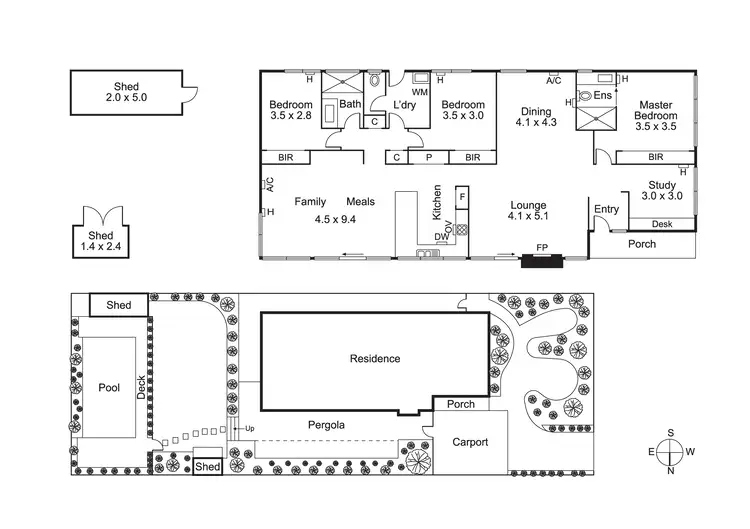 Floorplan of Homely house listing, 1 Kyarra St, Hampton VIC 3188
