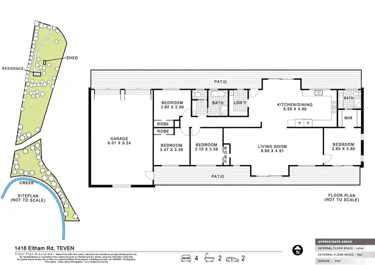 Floorplan of Homely house listing, 1418 Eltham Rd, Teven NSW 2478