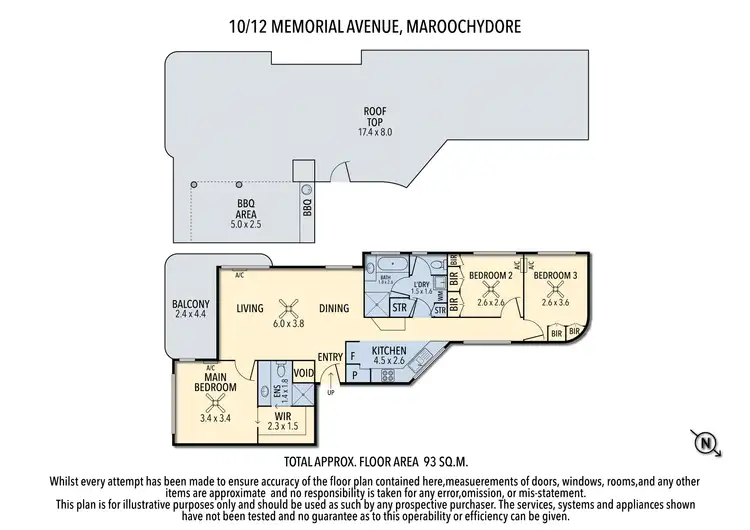 Floorplan of Homely unit listing, Unit 10/12 Memorial Ave, Maroochydore QLD 4558