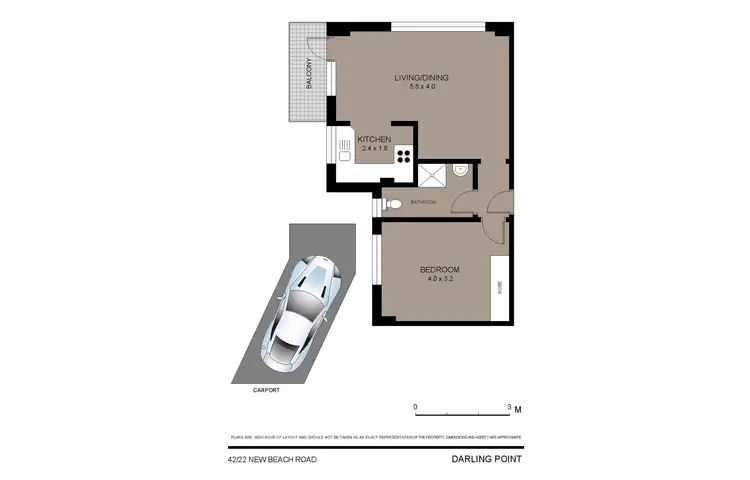 Floorplan of Homely apartment listing, Unit 42/22 New Beach Rd, Darling Point NSW 2027