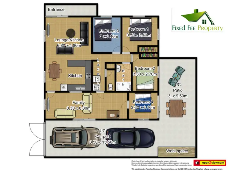 Floorplan of Homely house listing, 66 Anderson Rd, Woree QLD 4868