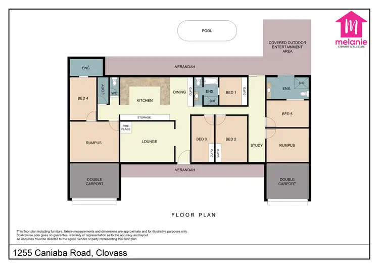Floorplan of Homely house listing, 1255 Caniaba Rd, Clovass NSW 2480