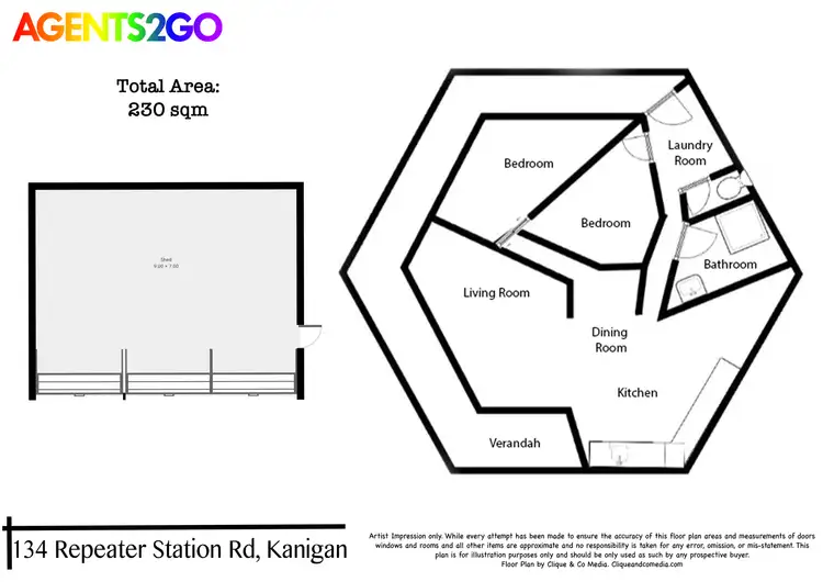 Floorplan of Homely house listing, 134 Repeater Station Rd, Kanigan QLD 4570