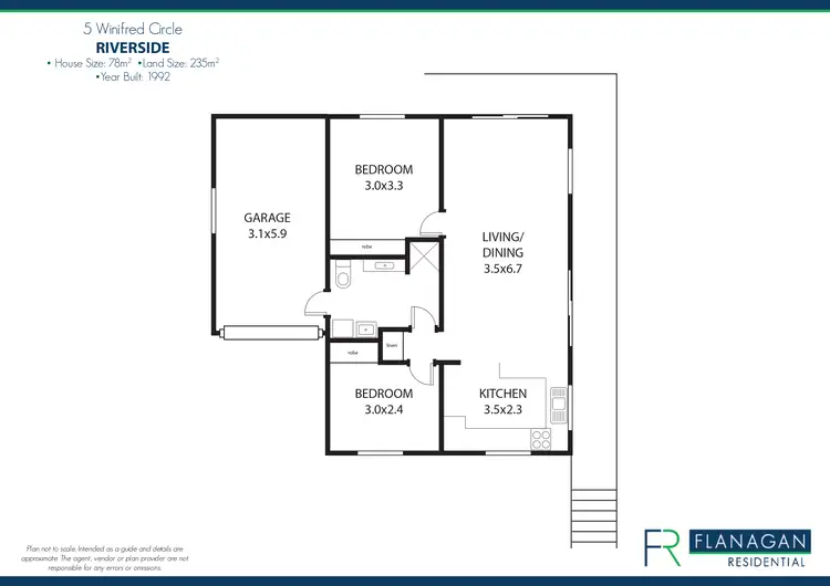 Floorplan of Homely unit listing, 5 Winifred Cir, Riverside TAS 7250