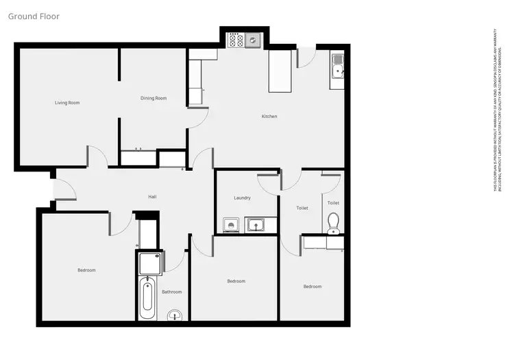 Floorplan of Homely house listing, 36 Leslie St, Stawell VIC 3380