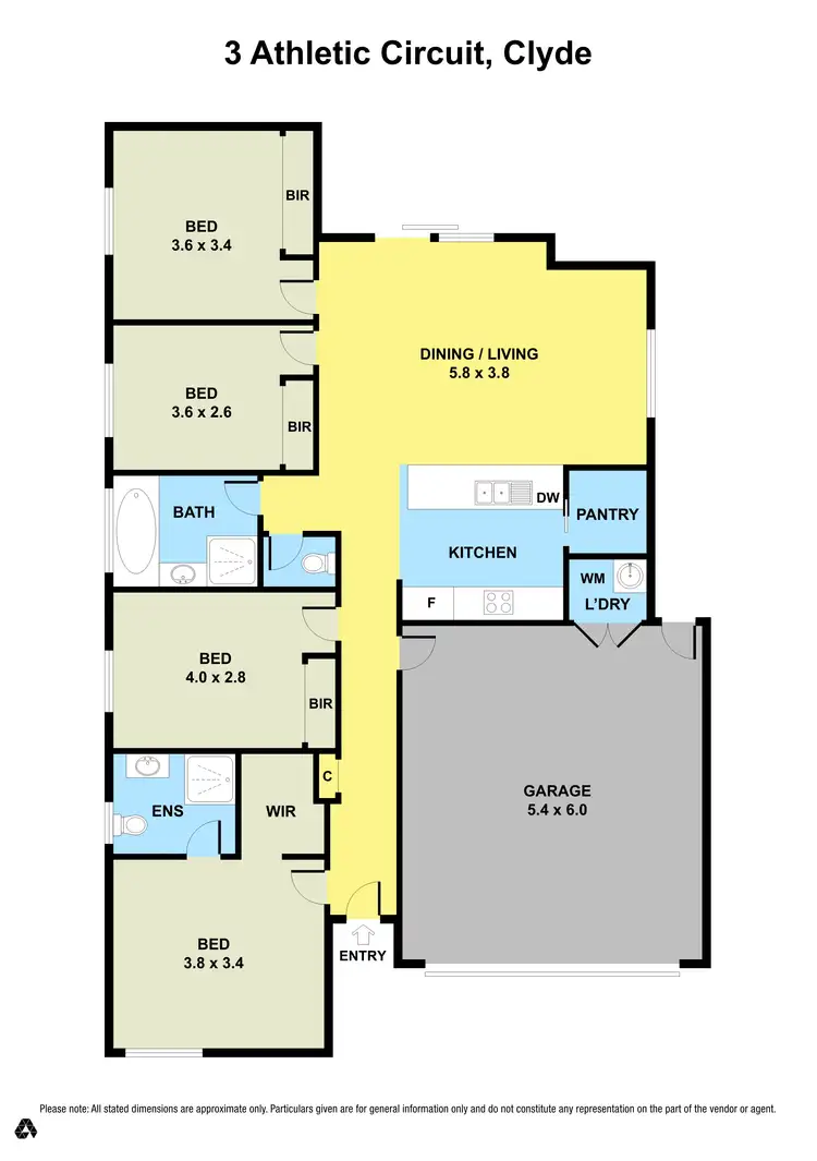 Floorplan of Homely house listing, 3 Athletic Circuit, Clyde VIC 3978
