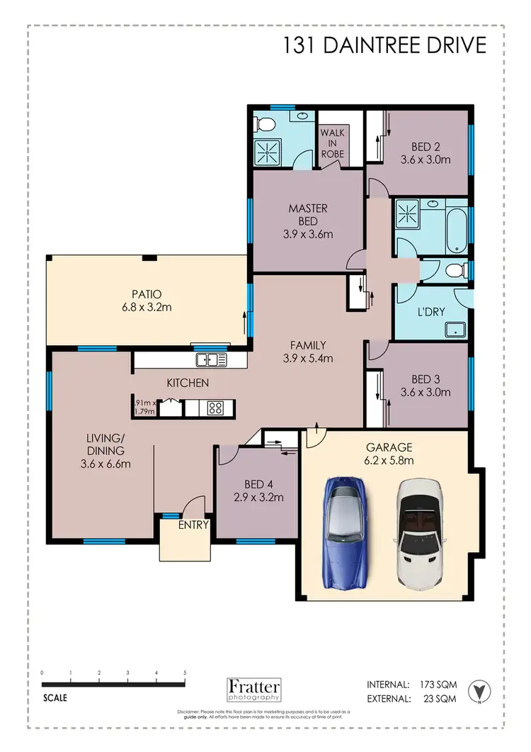 Floorplan of Homely house listing, 131 Daintree Dr, Bushland Beach QLD 4818