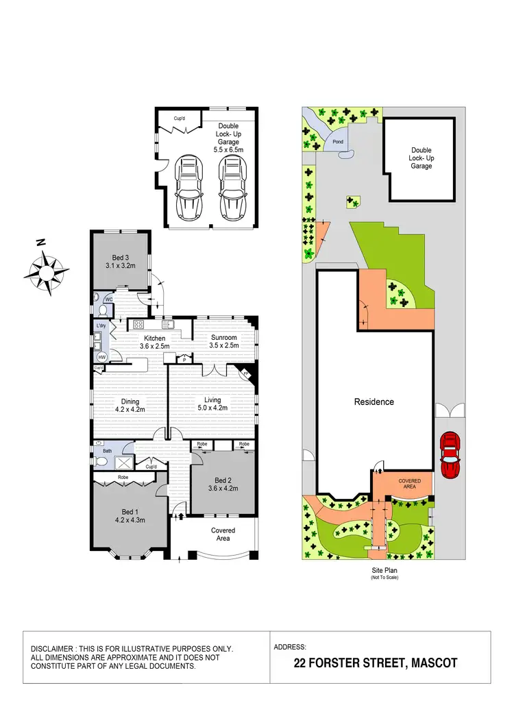 Floorplan of Homely house listing, 22 Forster St, Mascot NSW 2020