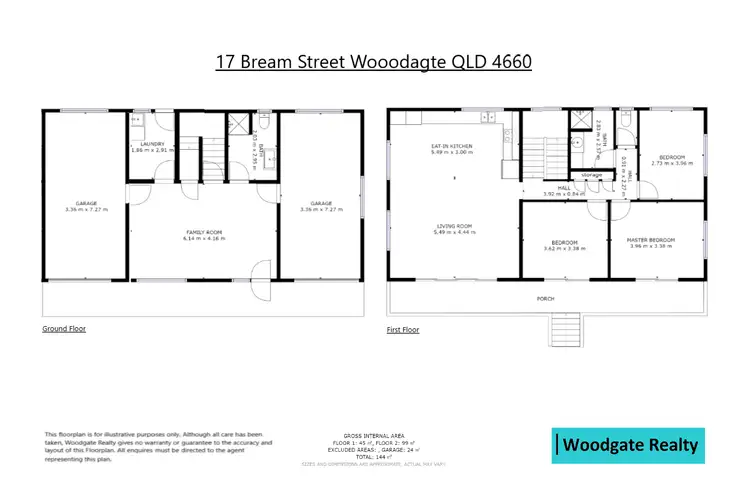 Floorplan of Homely house listing, 17 Bream St, Woodgate QLD 4660