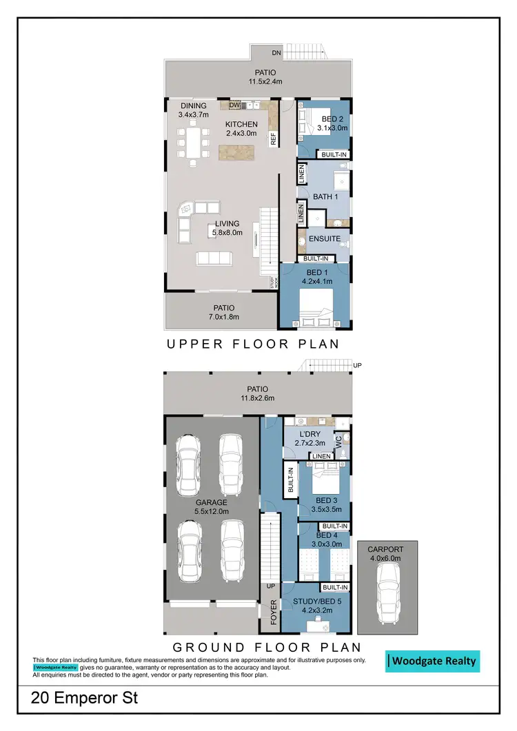 Floorplan of Homely house listing, 20 Emperor St, Woodgate QLD 4660