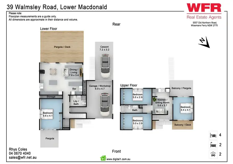 Floorplan of Homely house listing, 39 Walmsley Rd, Lower Macdonald NSW 2775