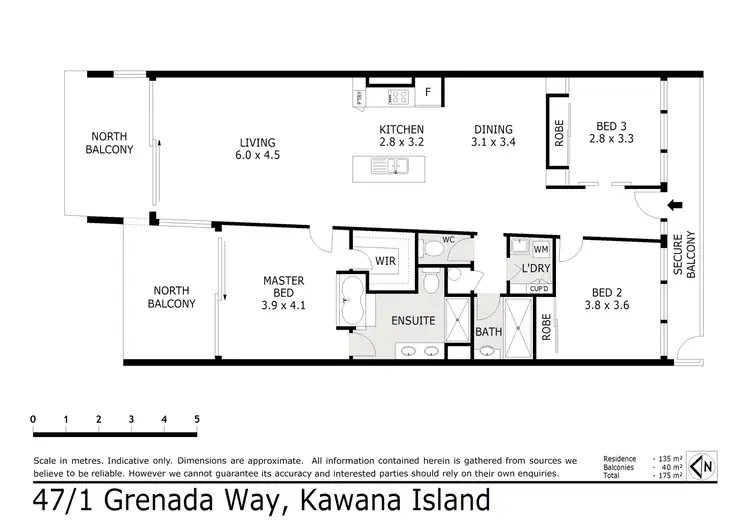 Floorplan of Homely apartment listing, Unit 47/1 Grenada Way, Kawana Island QLD 4575