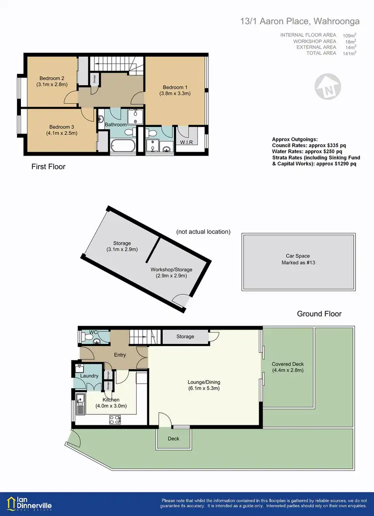 Floorplan of Homely townhouse listing, 13/1 Aaron Place, Wahroonga NSW 2076