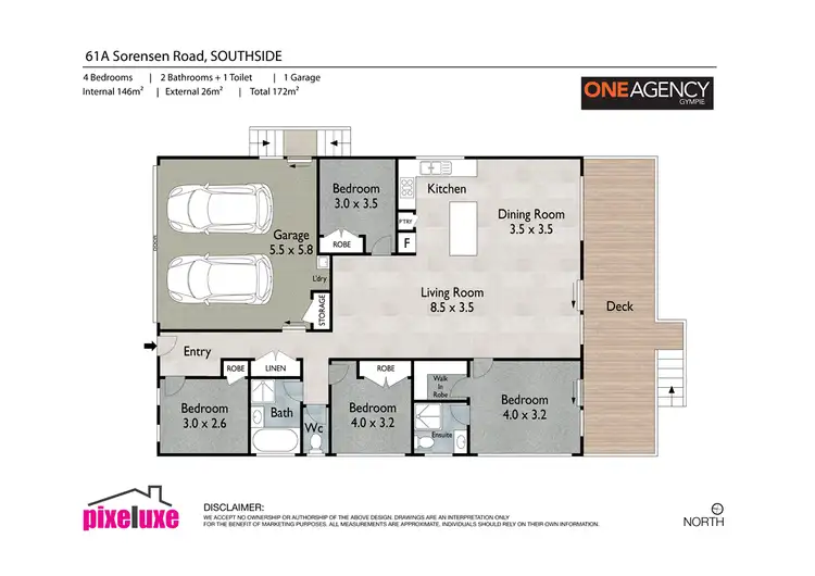 Floorplan of Homely house listing, 61A Sorensen Rd, Southside QLD 4570