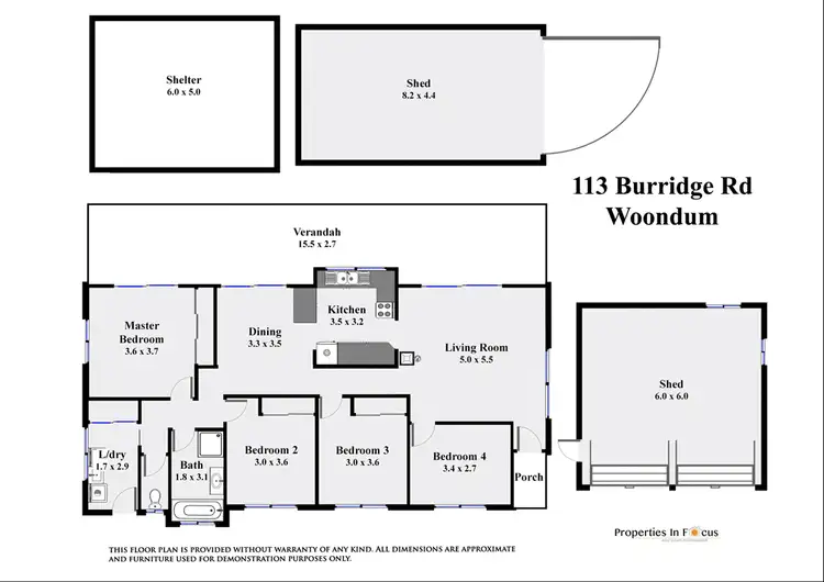 Floorplan of Homely house listing, 113 Burridge Rd, Woondum QLD 4570
