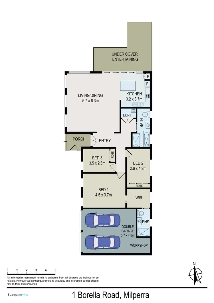 Floorplan of Homely house listing, 1 Borella Rd, Milperra NSW 2214