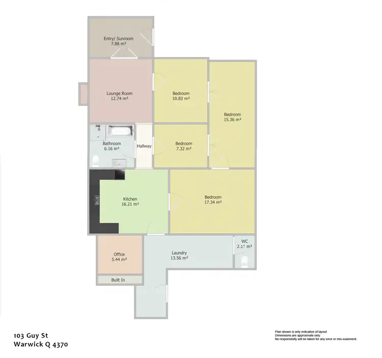 Floorplan of Homely house listing, 103 Guy St, Warwick QLD 4370