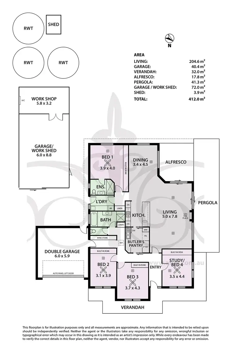Floorplan of Homely house listing, 3/19A Davis Rd, Macclesfield SA 5153