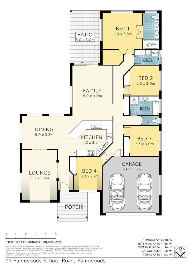 Floorplan of Homely house listing, 44 Palmwoods School Rd, Palmwoods QLD 4555