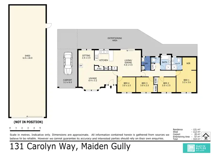 Floorplan of Homely house listing, 131 Carolyn Way, Maiden Gully VIC 3551