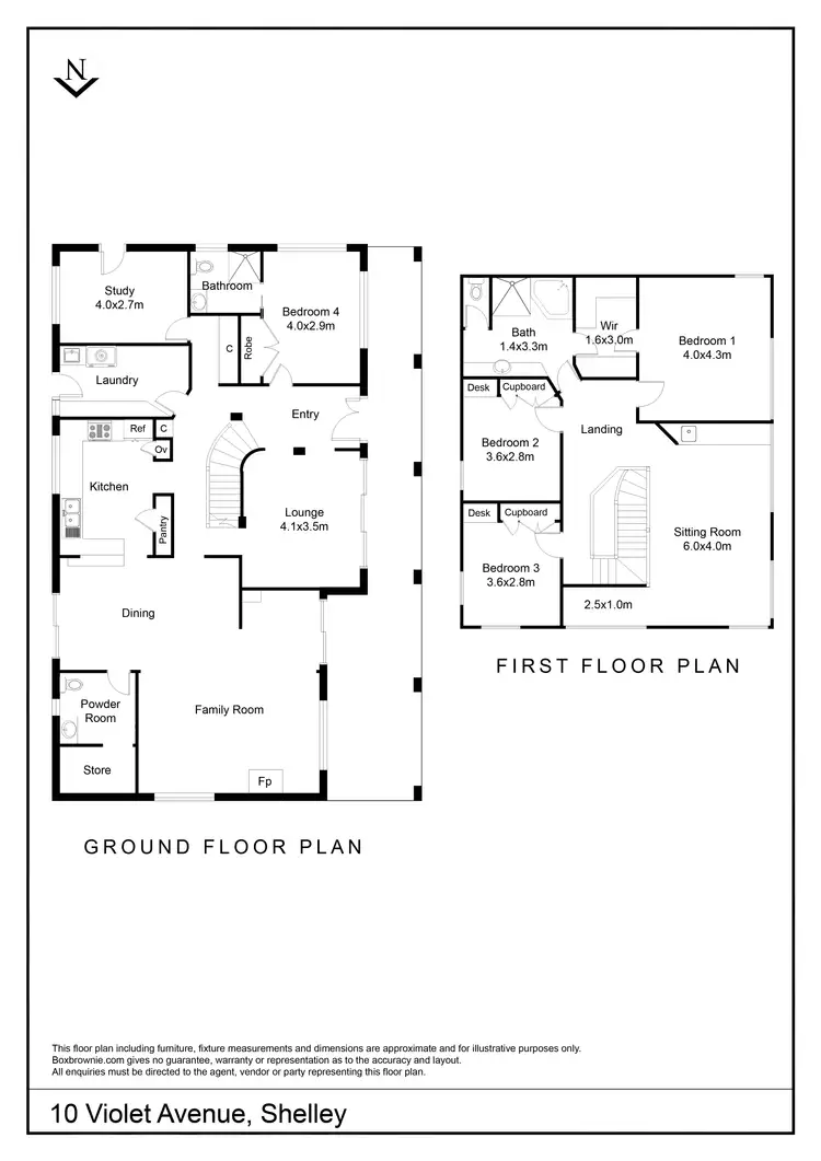 Floorplan of Homely house listing, 10 Violet Avenue, Shelley WA 6148