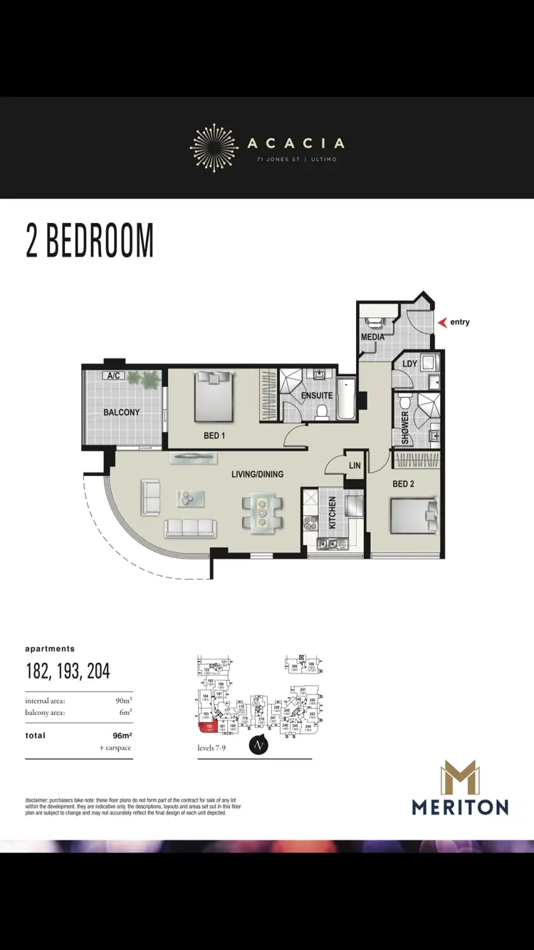 Floorplan of Homely apartment listing, Unit 204/310 Wattle St, Ultimo NSW 2007