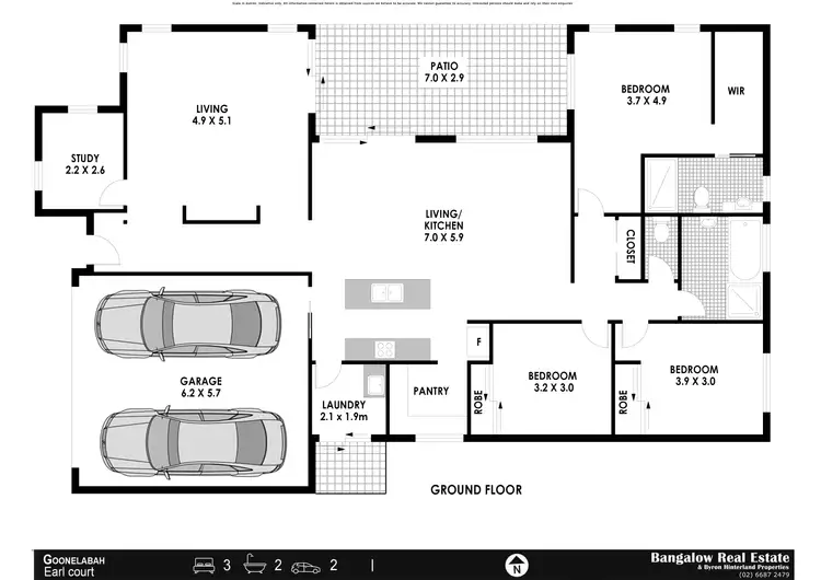 Floorplan of Homely house listing, 8 Earls Ct, Goonellabah NSW 2480