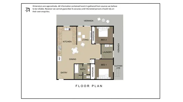 Floorplan of Homely unit listing, Unit 8/11-17 Roxy Lane, Kyogle NSW 2474