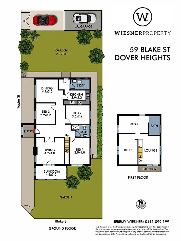 Floorplan of Homely house listing, 59 Blake St, Dover Heights NSW 2030