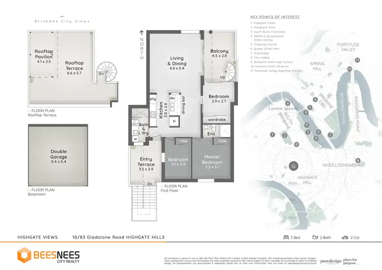 Floorplan of Homely unit listing, 10/83 Gladstone Rd, Highgate Hill QLD 4101