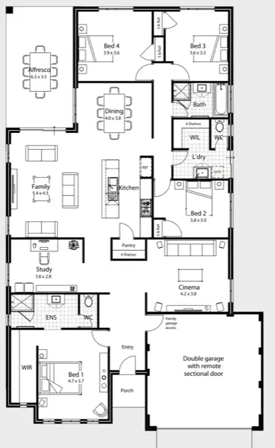 Floorplan of Homely house listing, 22 Ancona Street, Southern River WA 6110